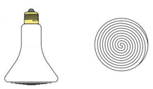 Ladda upp bild till gallerivisning, SES Keramisk IR-lampa ESES100 100W. Dim: Ø80x110mm