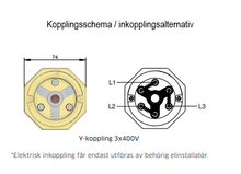 Ladda upp bild till gallerivisning, SES Elpatron för oljeuppvärmning 1000W 230/400V Instickslängd: 270mm
