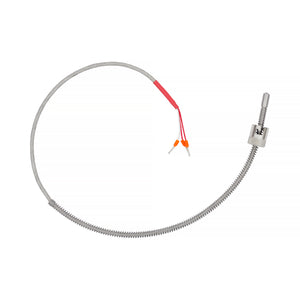 SES PT100 3-trådig givare Ø6x12mm 120°spets med 500mm PTFE ledare i stålfläta