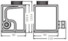 Ladda upp bild till gallerivisning, SES Kopplingsbox K31A med 3-polig kombitermostat 25-85°C. 3-polig temperaturbegränsare 110°C
