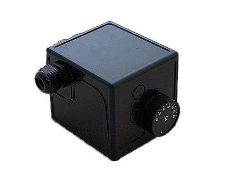 SES Kopplingsbox K31A med 3-polig kombitermostat 25-85°C. 3-polig temperaturbegränsare 110°C