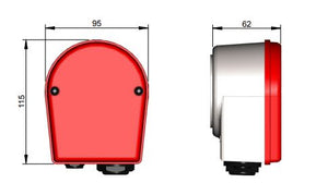 SES Kopplingsbox K7 av silium med lock i karbonatplast