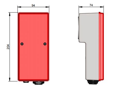 SES Kopplingsbox K8 av silium med lock i karbonatplast