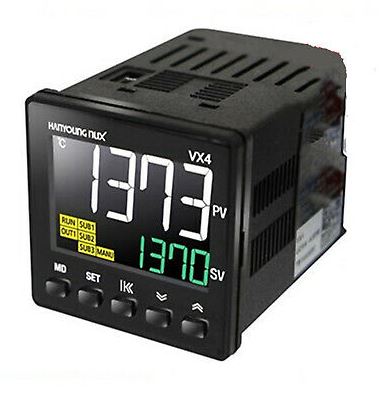 SES Temperaturregulator VX4-USMA-A1CTR SSR+Relä+RS485+Rem+Ret med digital display PID-reglering  48x48mm