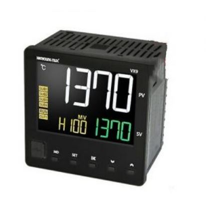 SES Temperaturregulator VX9 med digital display 230V PID-reglering  96x96x63mm