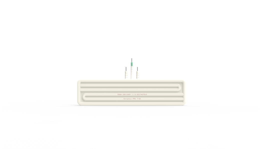 SES Platta keramiska IR-element FFE 750W med TE K. Dim: 245 x 60mm