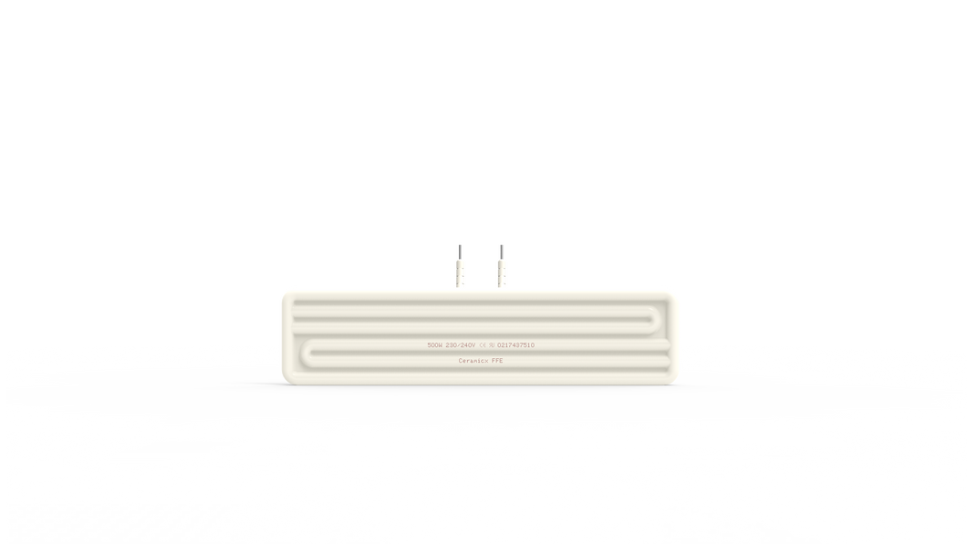 SES Platta keramiska IR-element FFE 1000W. Dim: 245 x 60mm