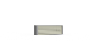 SES IR-kvartselement FQE 400W med ledning och TE K. Dim: 247 x 62.5mm