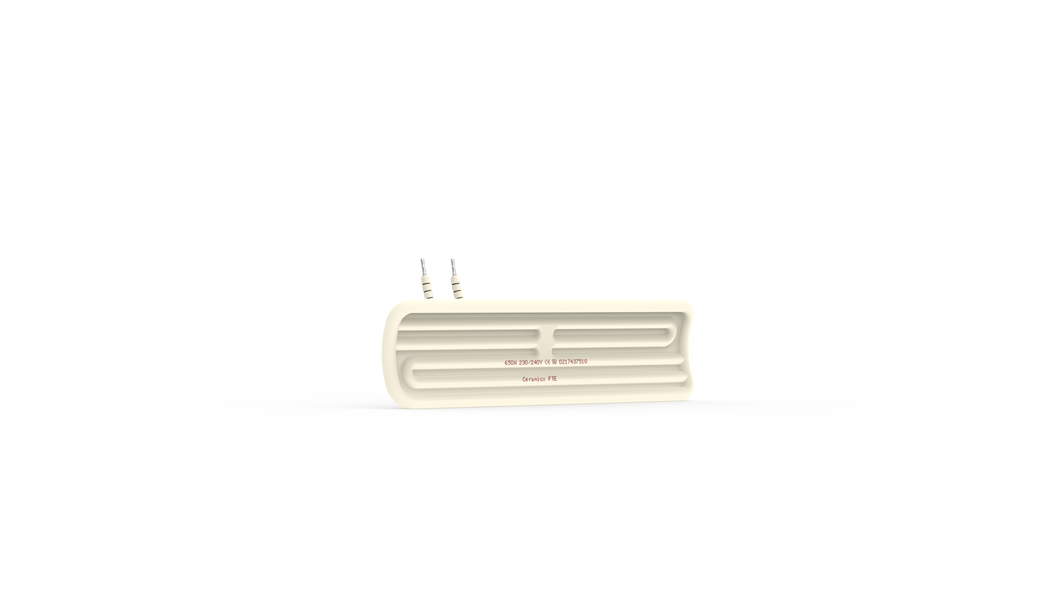 SES Välvda keramiska IR-Element FTE 150W. Dim: 245 x 60mm