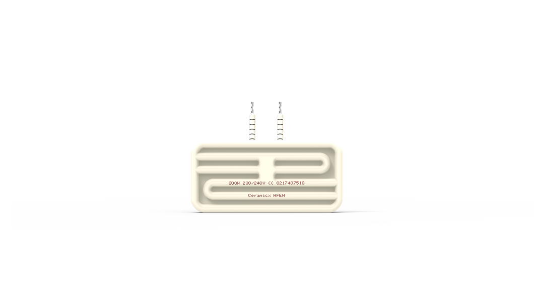 SES Isolerade keramiska IR-Element HFEH 200W. Dim: 122 x 60mm