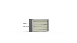 SES IR-kvartselement PHQE 500W med plint och TE K. Dim: 124 x 62.5mm