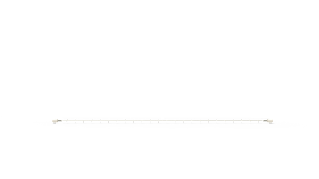 SES IR-element kvarts halogenrör QHL 1500W. Dim: Ø10 x 473mm