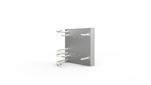 SES IR-kvartselement SQE 650W med ledning och TE K. Dim: 123.5 x 123.5mm